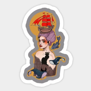 Sea Girl Sticker